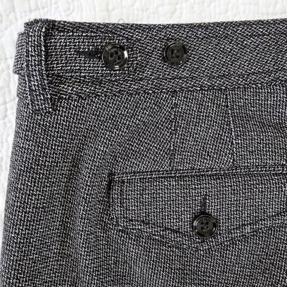 Express Women's Trousers Size 4 Columnist Black Grey Bootcut Dress Pants Office - Picture 14 of 16